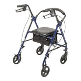 drive Steel Rollator with 6 Inch Wheels, Blue
